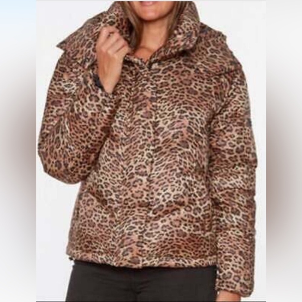 Sanctuary leopard down jacket